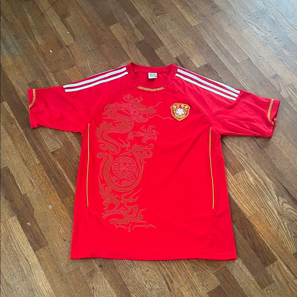 Vintage RARE 🇨🇳 Adidas China Graphic Soccer Jersey - xl